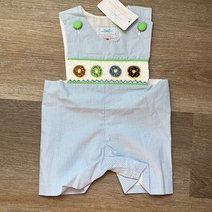 NWT Donut Smocked Romper-9mon